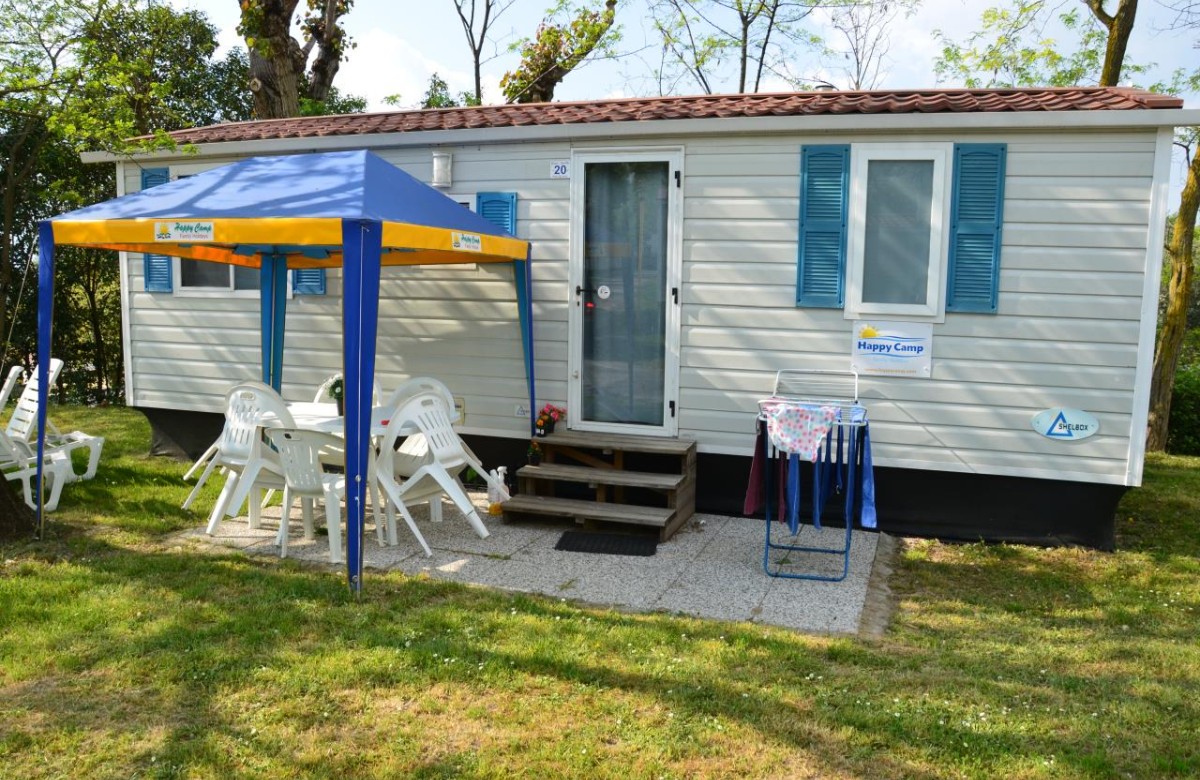 Feriendorf Cisano San Vito Mobilehome Happy Premium mit Panoramablick 