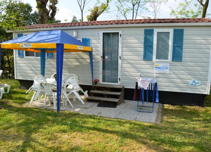 Feriendorf Cisano San Vito Mobilehome Happy Premium mit Panoramablick 