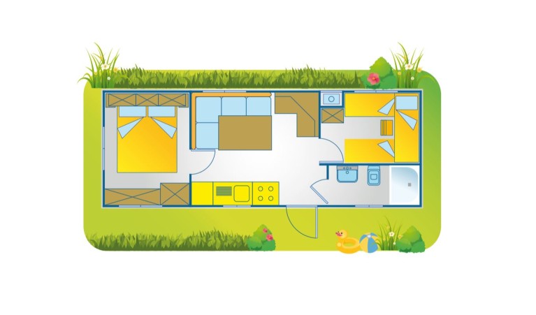 Ferienanlage Manacore Mobilehome Happy Easy für 6 Personen