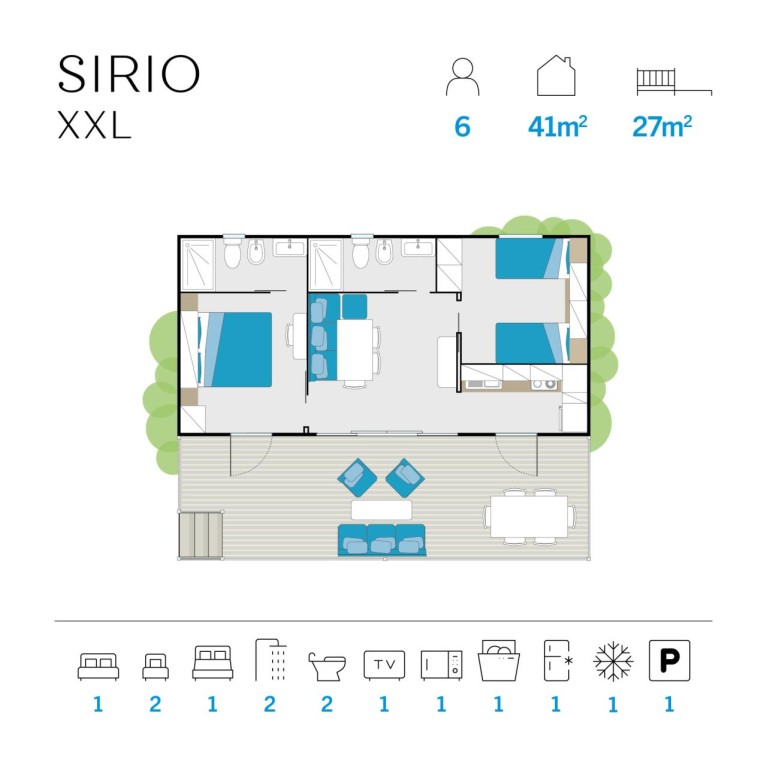 Feriendorf Isamar Mobilehome Sirio XXL