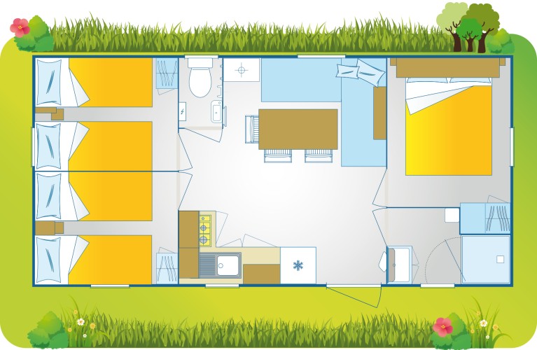 Ferienanlage La Masseria Mobilehome Premium Suite