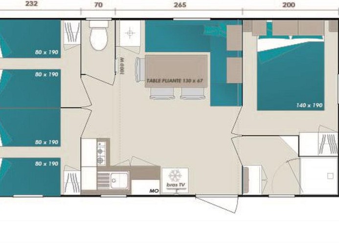 Ferienpark Butterfly Mobilehome Boheme Deluxe 