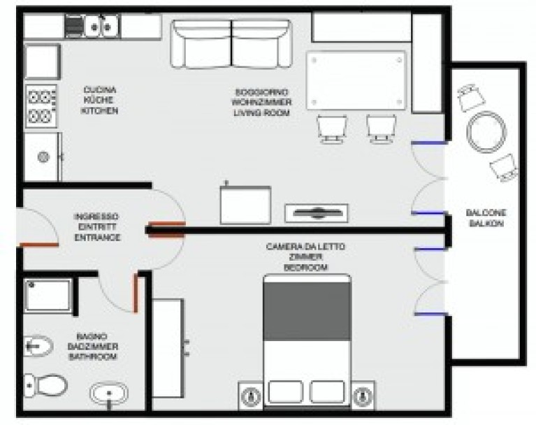 Residenz Palafitte Wohnung Bilo