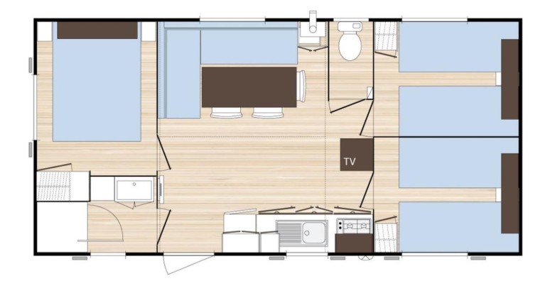 Feriendorf Del Mar Mobilehome 6 Pax daily