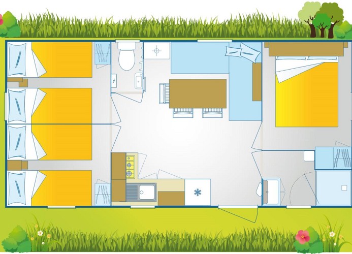 Ferienanlage La Masseria Mobilehome Happy Premium