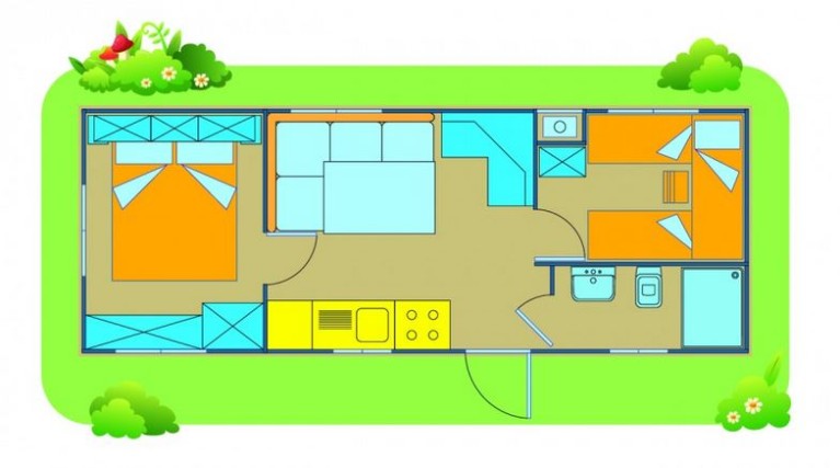 Ferienanlage Baia Domizia Mobilehome Happy Easy